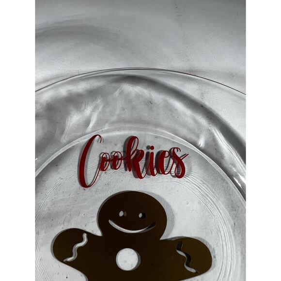 Christmas Glass Cookies For Santa Plate Carrots For Reindeer Bowl Clear Dishes - Picture 13 of 16